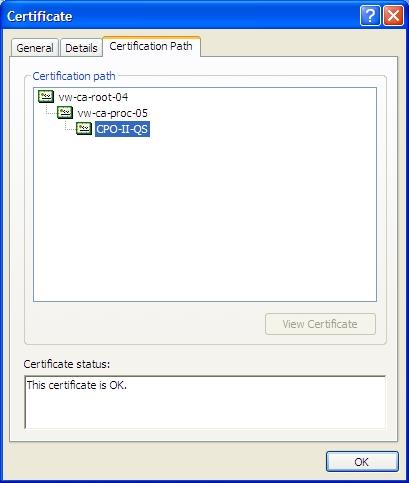 Example of Certificate Signed by Private CA