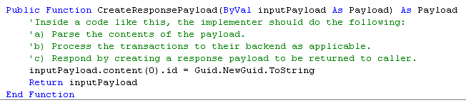 Add Playload Response