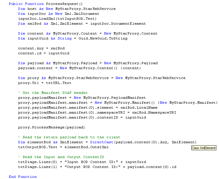 Create Function Process Request